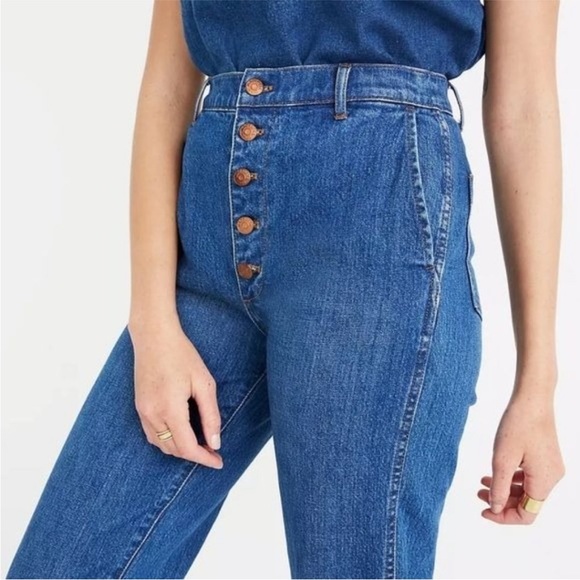 Madewell Tapered Jeans in Eastgate Wash - Button Front Edition - Picture 2 of 14